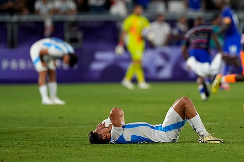 Paris Olympic soccer quarter final between Argentina and France